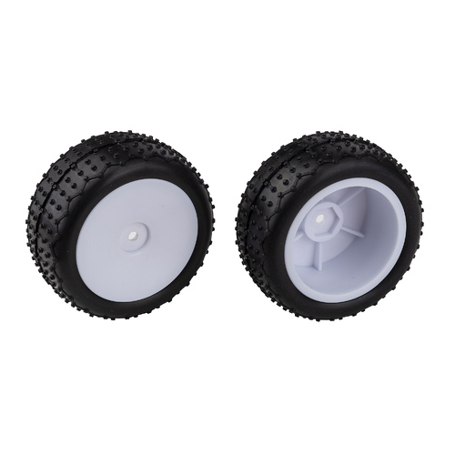 Reflex 14 Mini Pin Tires, Wide Wheels, mounted, white