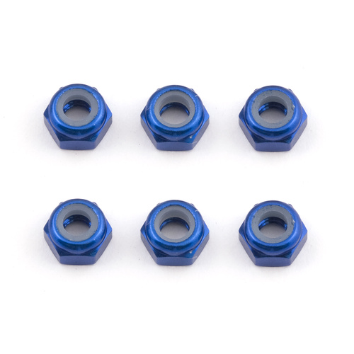 FT Locknuts, M3, blue aluminum