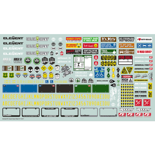 Enduro Scale Decal Sheet