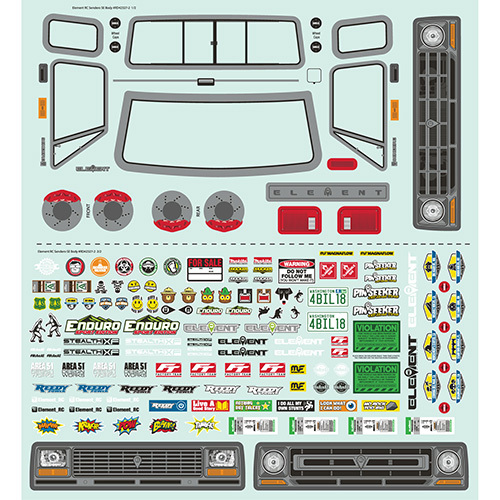 Enduro SE, Sendero Decal Sheet