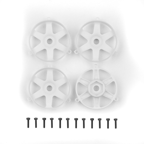 DC10 FT Adjustable Wheel Face Plates, white