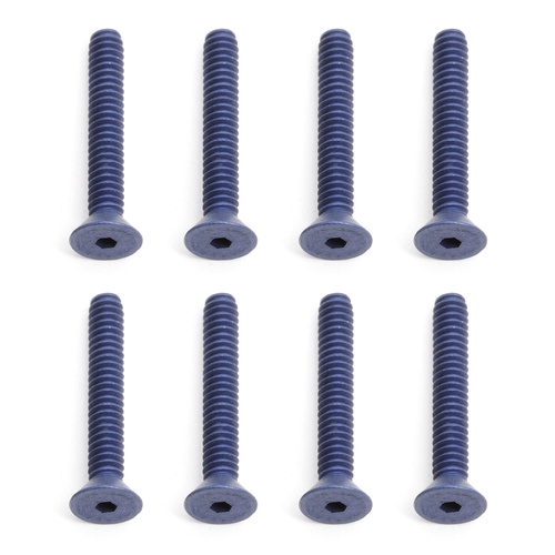 FT Screws, 4-40 x 3/4 in FHCS, blue aluminum