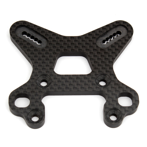 RC8B3 FT Front Shock Tower, carbon fiber