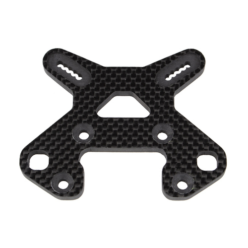 RC8B4 FT Front Shock Tower, carbon fiber