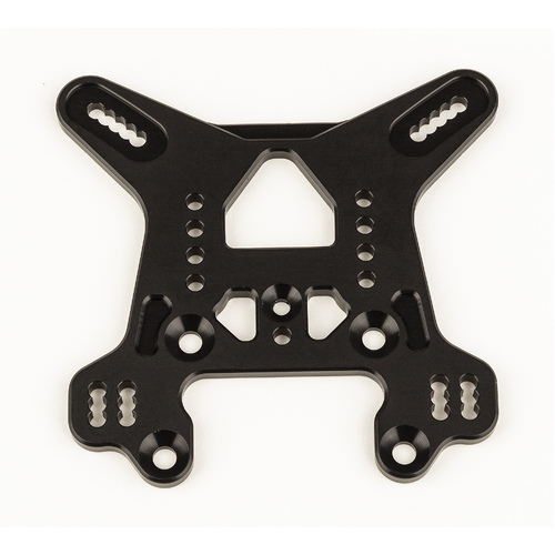 RC8B4 Rear Shock Tower, black aluminum