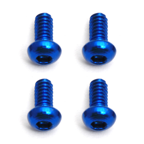 #### FT Screws, Blue Aluminum M2x4 mm BHCS