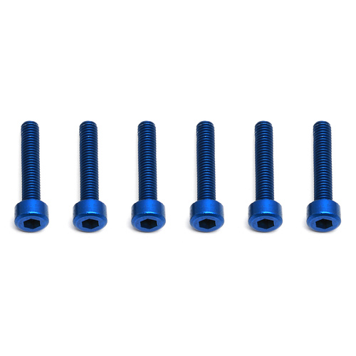 FT Screws, Blue Aluminum M3x16 mm SHCS