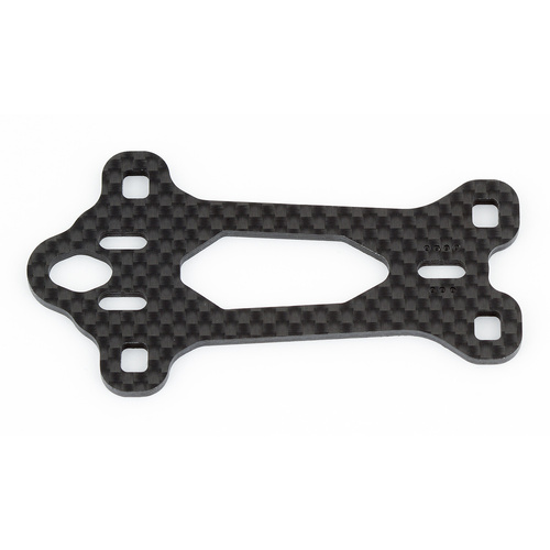 RC10F6 FT Adjustable Caster Top Plate, carbon fiber