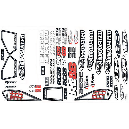 RC8B Decal Sheet