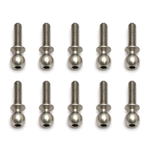 Heavy-duty Ballstuds, 10 mm, long neck