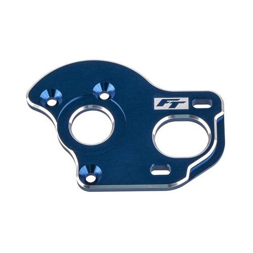 RC10B6.1 FT Laydown/Layback Motor Plate, 3.5mm, blue