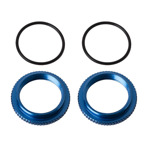 13mm Shock Collars, blue aluminum