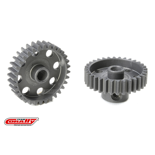 Team Corally - 48 DP Pinion - Short - Hard Anodised AL7075 - 32 Teeth - Shaft Dia. 3.17mm