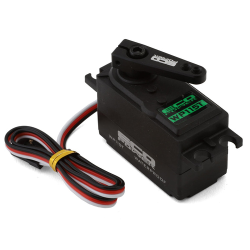 EcoPower WP115T Low Profile Waterproof High Torque Metal Gear Servo for 1/10 2wd Buggies, Drift Cars & Shift/Dig