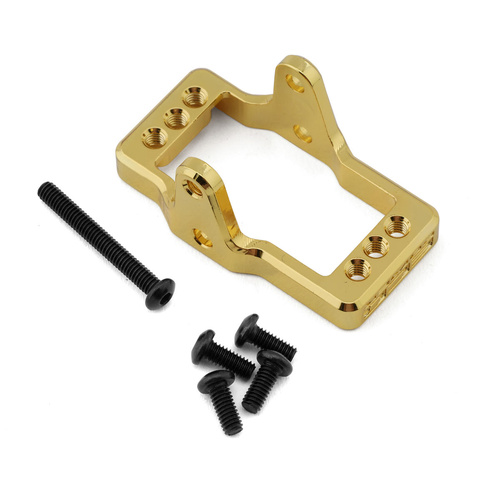 EcoPower CNC-Machined Brass Servo Mount for Traxxas TRX-4M (Gold) (8g)