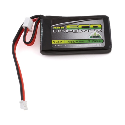 EcoPower "Trail" SCX24 2S 30C LiPo Battery w/PH2.0 Connector (7.4V/450mAh)