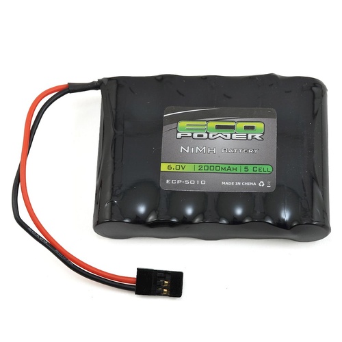 EcoPower 5-Cell NiMH AA SBS-Flat Receiver Battery (6V/2000mAh)