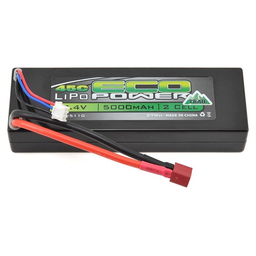 EcoPower "Trail" 2S 45C Hard Case LiPo Battery (7.4V/5000mAh)