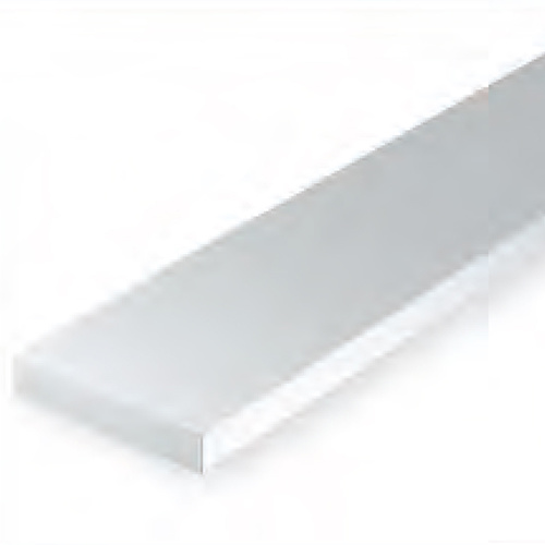 EVERGREEN 164 WHITE STYRENE STRIP .080 X .080 (PACK OF 9)