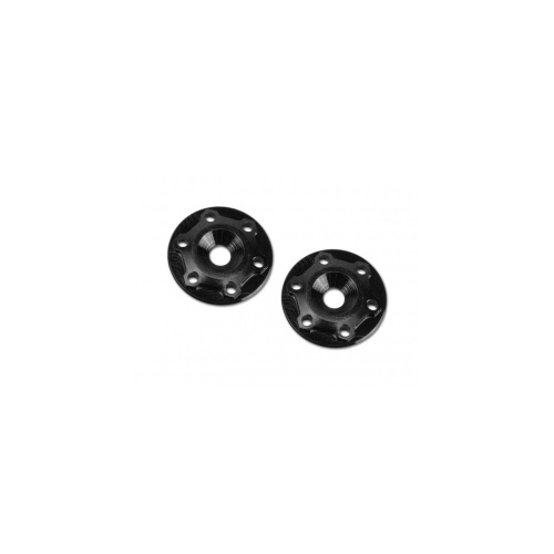 Finnisher - 1/8th buggy / truck - screw-in type aluminum wing button - black