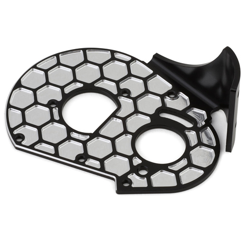 JConcepts - RC10 | RC10T aluminum rear motor plate - honeycomb - black