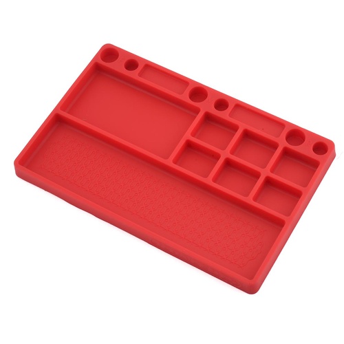 JConcepts parts tray, rubber material - red