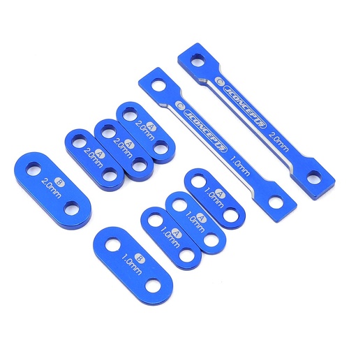 JConcepts B6/B6D Laydown Transmission & Waterfall Shim Set (Blue)