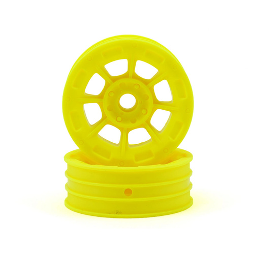 Hazard - 1.9" RC10 front wheel - yellow (3/16 x 5/16" flanged bearing fit)