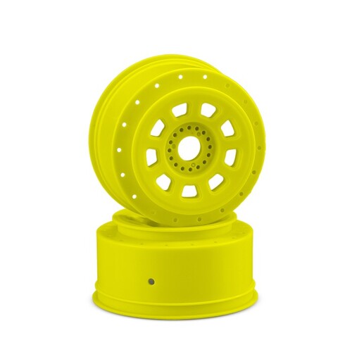 9-shot 17mm hex SCT tire wheel - yellow, 2pc.