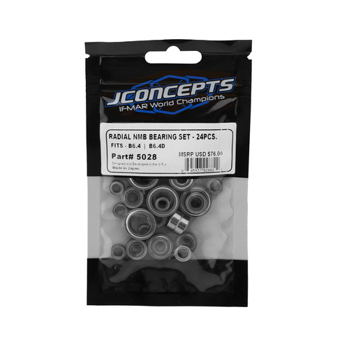 JConcepts Radial NMB bearing set - Fits, B6.4 | B6.4D | T6.4 | SC6.4