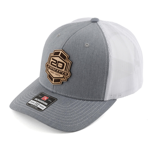 JConcepts "20th Anniversary" 2023 Snapback Round Bill Hat (White/Grey)