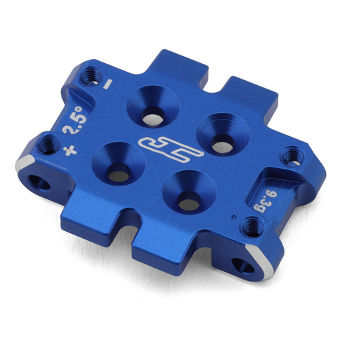 JConcepts - RC10B7 front bulkhead 2.5 degree (9.3g), aluminum - blue