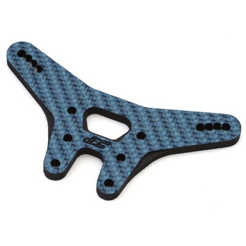 JConcepts - RC10B7 carbon fiber rear shock tower - blue