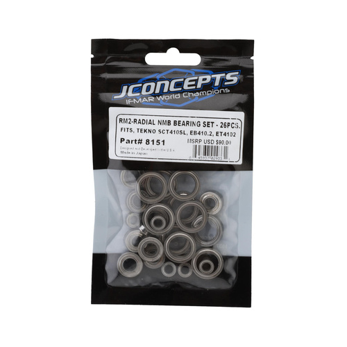 RM2, Radial NMB bearing set - Fits, Tekno SCT410SL, EB410.2, ET410.2 