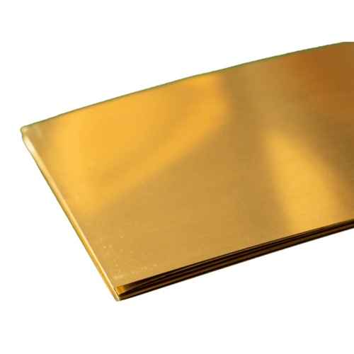 K&S 250 SHEET METAL (4IN X 10IN SHEETS) BRASS  .005 (1 sheet per package x 6 per bag)