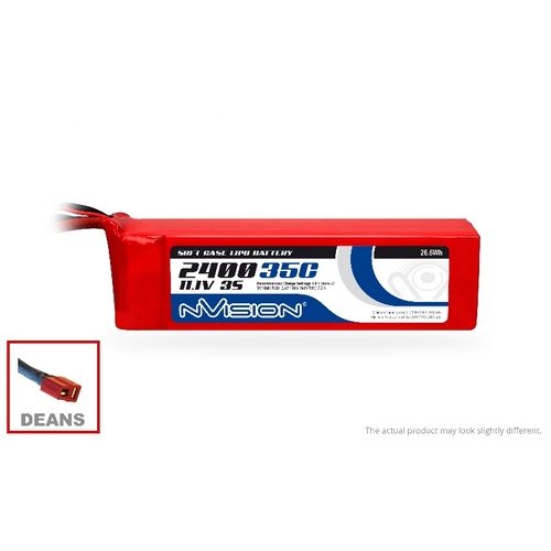 LiPo 2400mAh 3S 11.1V 35C (Deans plug)