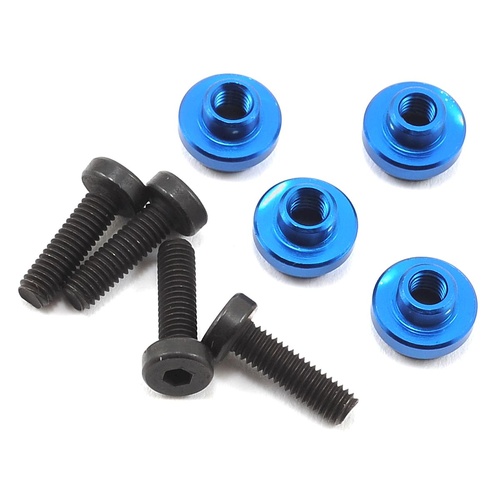 ProTek RC Aluminum Servo Mount Grommet (Blue) (4)