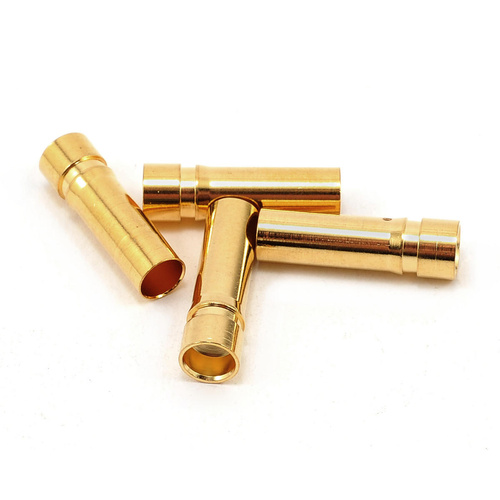 ProTek RC 5.0mm "Super Bullet" Solid Gold Connectors (4 Female)