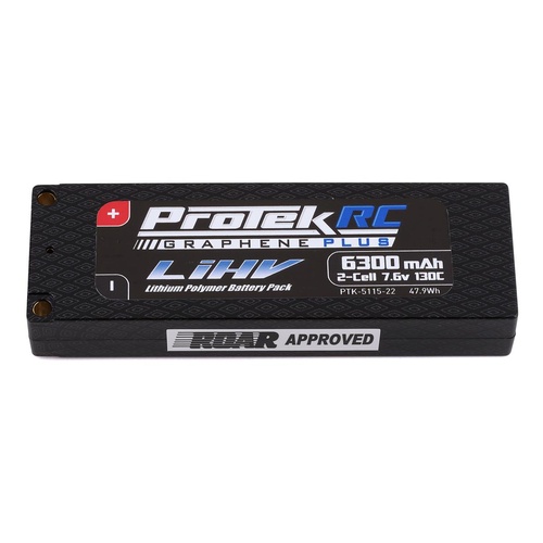 ProTek RC 2S 130C Low IR Si-Graphene + HV LCG LiPo Battery (7.6V/6300mAh)