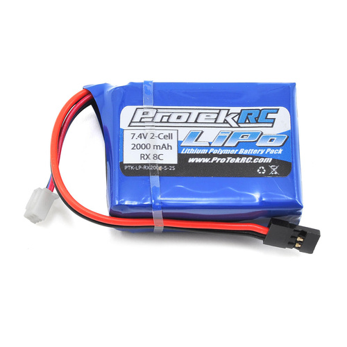 ProTek RC LiPo HB & Losi 8IGHT Receiver Battery Pack (7.4V/2000mAh)