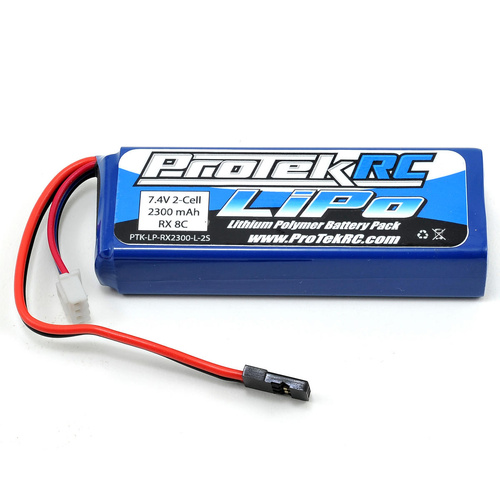 ProTek RC LiPo Receiver Battery Pack (Mugen/AE/8ight-X) (7.4V/2300mAh) (w/Balance Plug)