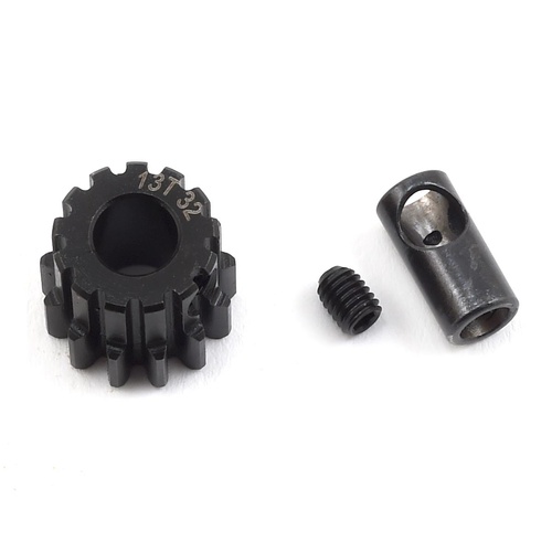 ProTek RC Steel 32P Pinion Gear w/3.17mm Reducer Sleeve (Mod .8) (5mm Bore) (13T)