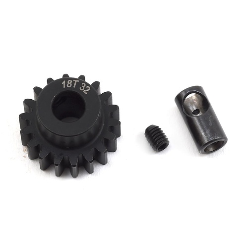 ProTek RC Steel 32P Pinion Gear w/3.17mm Reducer Sleeve (Mod .8) (5mm Bore) (18T)