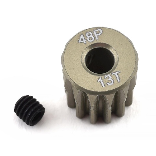 ProTek RC 48P Lightweight Hard Anodized Aluminum Pinion Gear (3.17mm Bore) (13T)