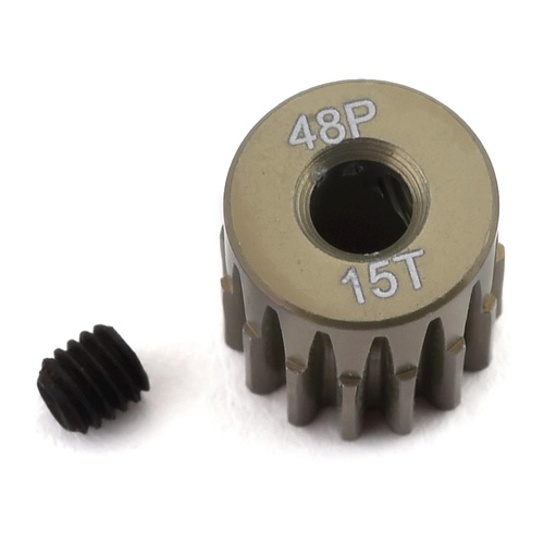 ProTek RC 48P Lightweight Hard Anodized Aluminum Pinion Gear (3.17mm Bore) (15T)