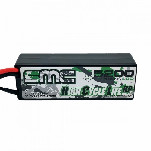 HCL-HP 11.1V-5200mAh 150C Hardcase  Traxxas first gen. Compatible with ID connector