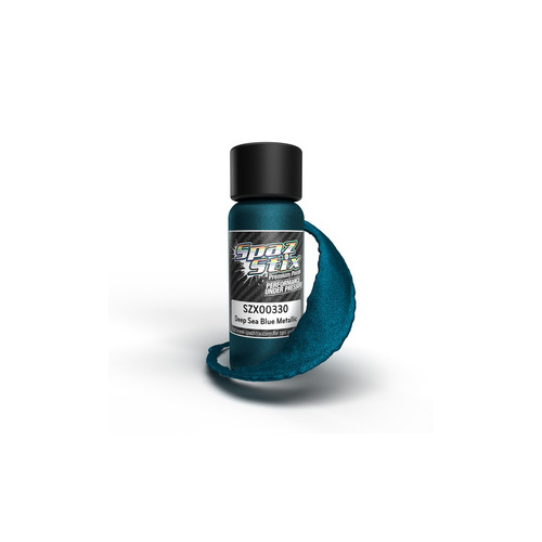 Deep Sea Blue Metallic Airbrush Ready Paint, 2oz Bottle