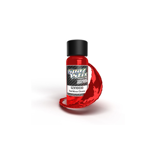 Red Mirror Chrome Airbrush Ready Paint, 2oz Bottle