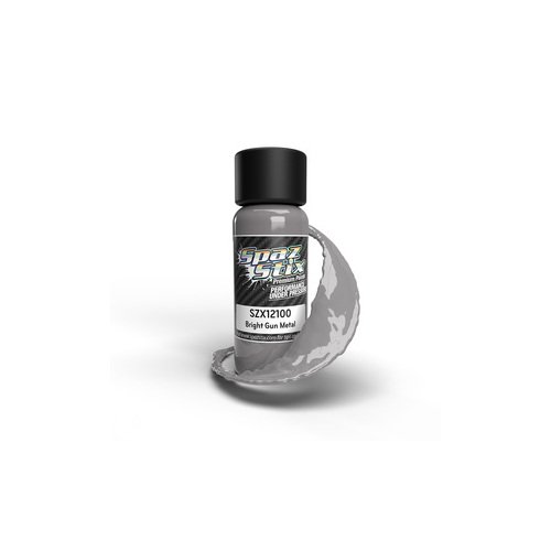 Bright Gunmetal Airbrush Ready Paint, 2oz Bottle