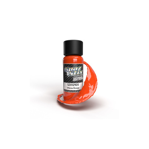  Inferno Orange Airbrush Ready Paint, 2oz Bottle